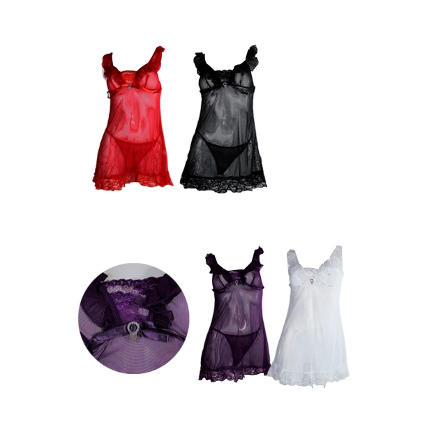 CONJUNTO BABYDOLL CON COLALESS