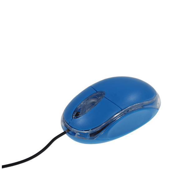 MOUSE ALAMBRICO COLOR CELESTE