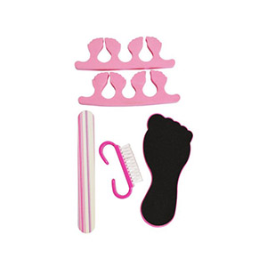 Set Pedicure 5 piezas fucsia