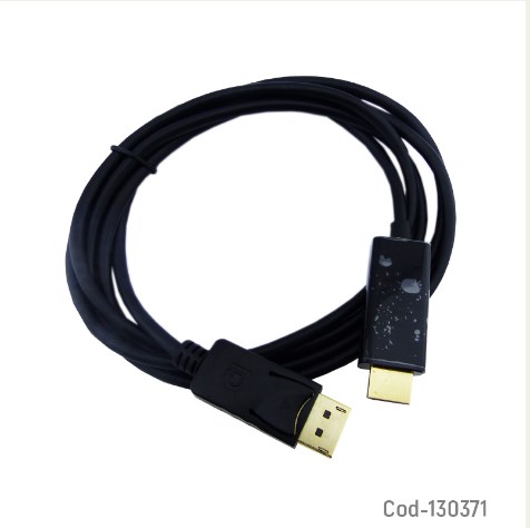 Cable Displayport A HDMI Macho, Largo 1.8 Metros. Negro En Bolsa.