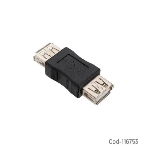 Copla USB Hembra-Hembra, Para Extender Cable USB. En Blister.