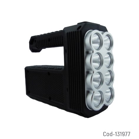 Linterna De 8 LED + 1 COB Recargable USB.