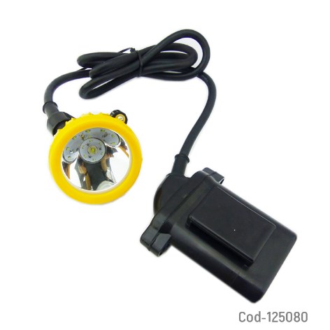 Linterna Minero Recargable 1+6 LED, Para Caza O Minero. Waterproof.