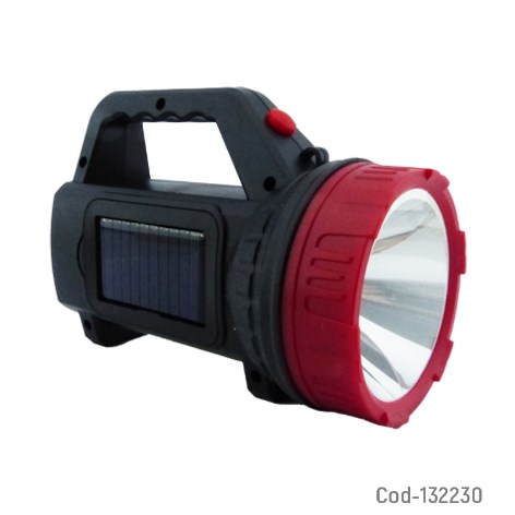 Linterna Solar LED + COB Modelo RC-885 Con Carga USB