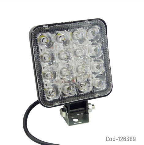 X1 Neblinero De 16 LED Cuadrado Slim, 12V